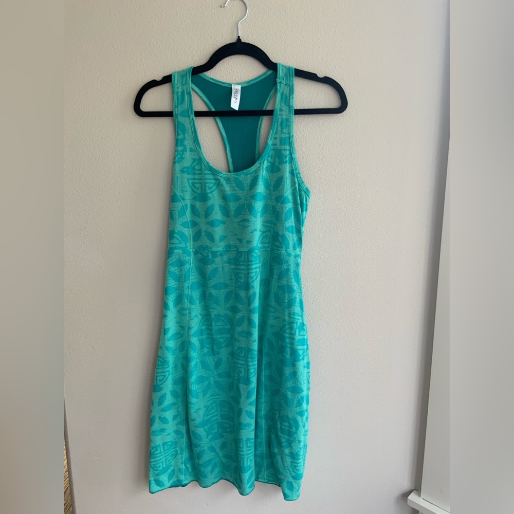 Soybu Turquoise Patterned Mini Dress